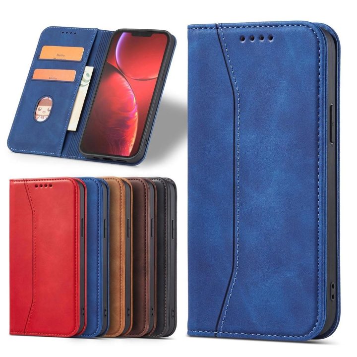 Magnetas Fancy Case Case for iPhone 13 Pro Max Pouch Card Wallet Card Holder Blue
