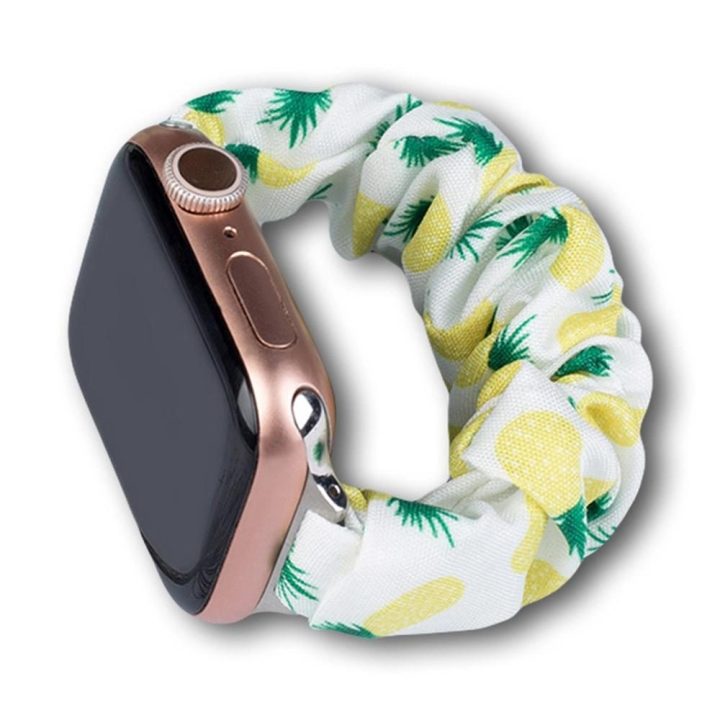 Medžiaginė laikrodžio Watch 7 juosta 7/6/5/5/4/3/2 / SE (45/44 / 42 mm) apyrankė apyrankė su elastinga ananasų juostele