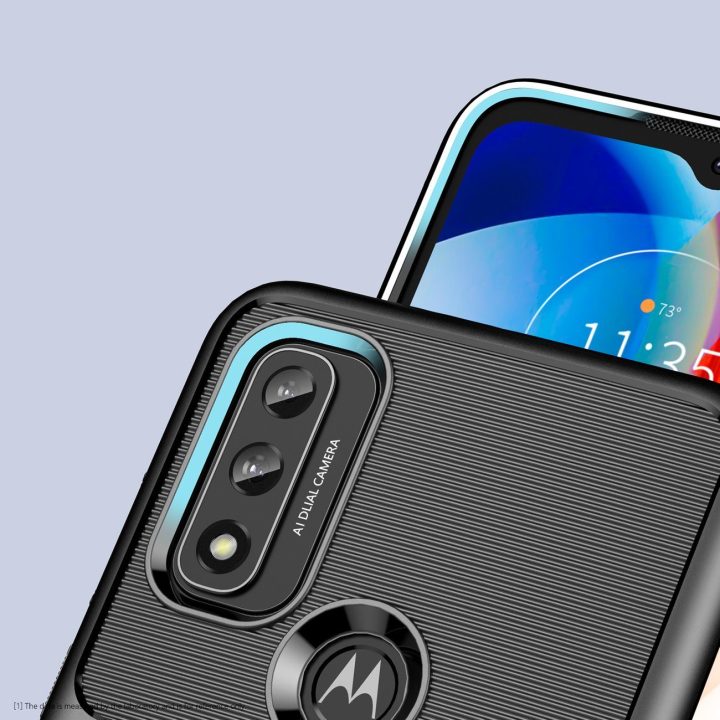 Thunder Case lankstus šarvuotas dangtelis, skirtas Motorola Moto G Play 2022 , juodos spalvos