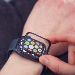 Laikrodžio stiklas Hybrid Glass, skirtas Samsung Galaxy Watch 3 45 mm, juodas