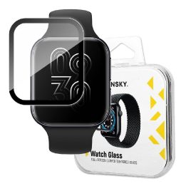 Watch Glass hibridinis stiklas, skirtas Oppo Watch 46 mm juodos spalvos laikrodžiui