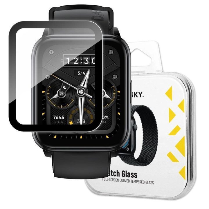 Watch Glass hibridinis stiklas, skirtas Realme Watch 2 Pro , juodas