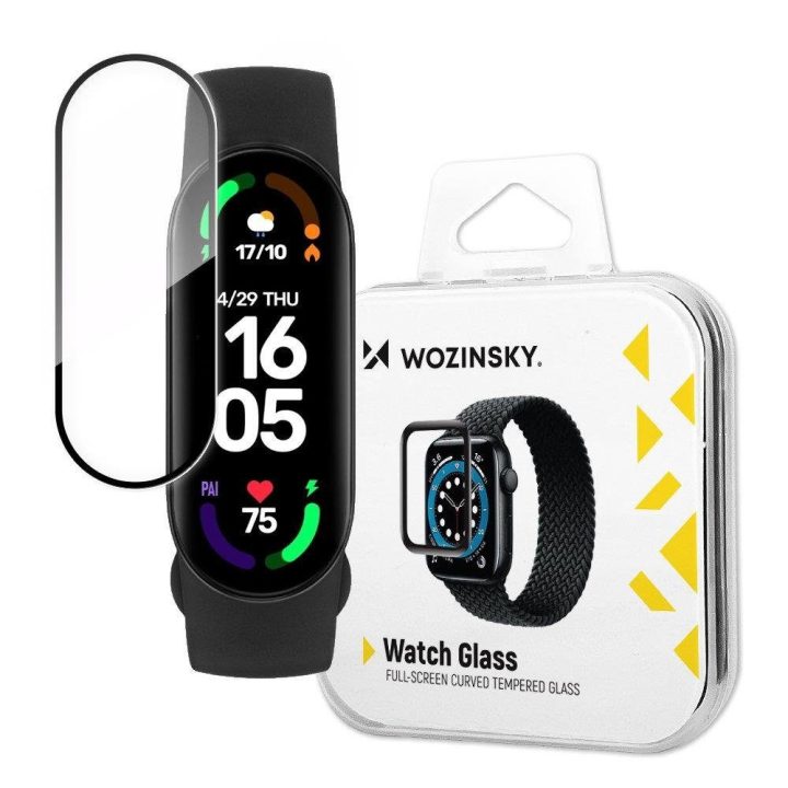 Laikrodžio stiklas hibridinis stiklas Xiaomi Mi Band 6 juodas
