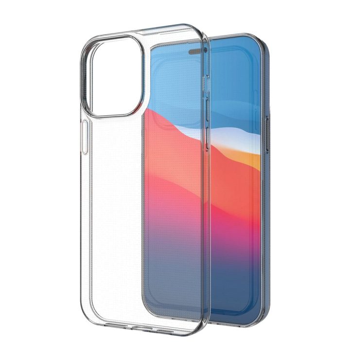Itin skaidrus 0,5 mm iPhone 14 Pro Max dangtelis gelinis skaidrus