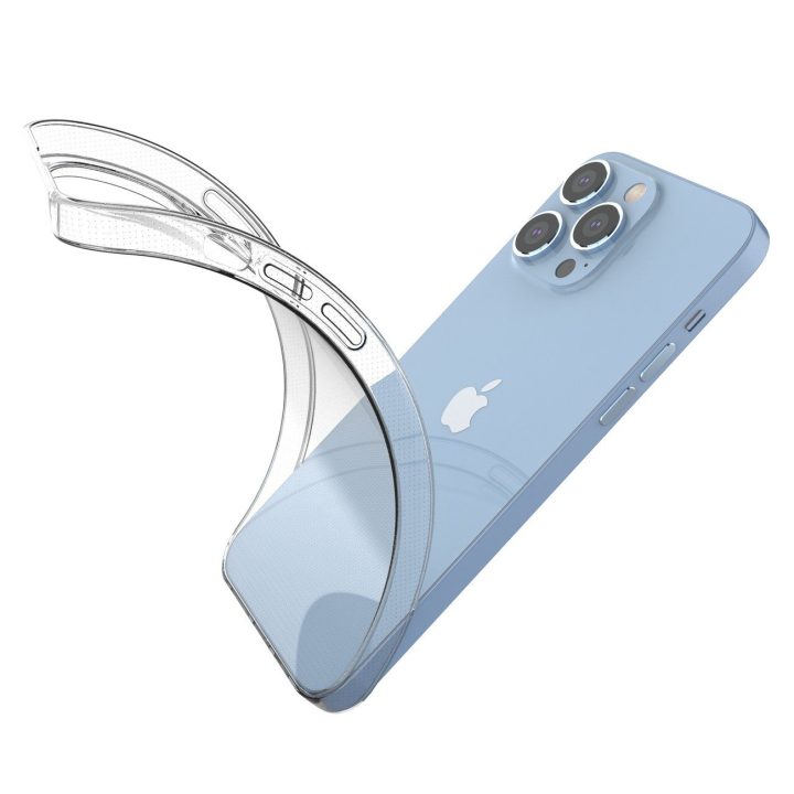 Itin skaidrus 0,5 mm iPhone 14 Pro Max dangtelis gelinis skaidrus
