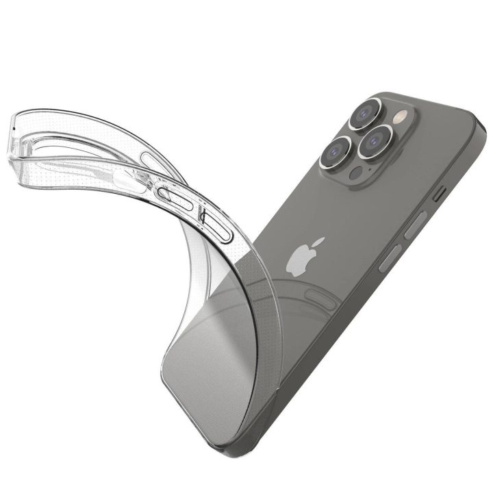 Itin skaidrus 0,5 mm iPhone 14 Pro dangtelis gelinis skaidrus