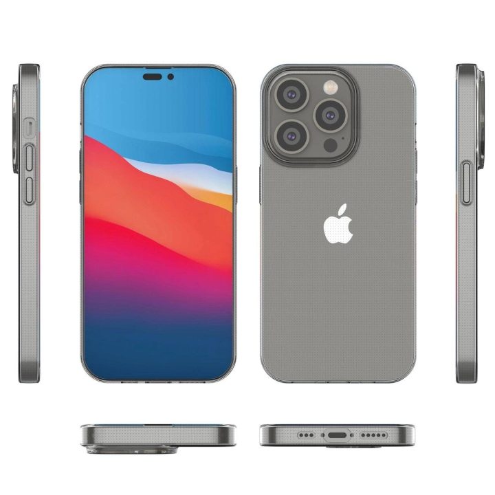 Itin skaidrus 0,5 mm iPhone 14 Pro dangtelis gelinis skaidrus