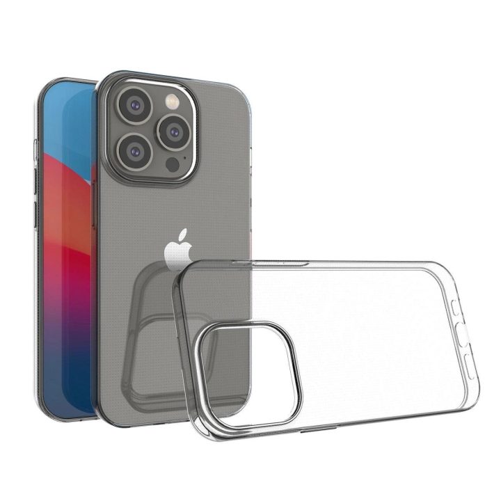 Itin skaidrus 0,5 mm iPhone 14 Pro dangtelis gelinis skaidrus