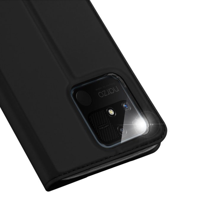 Skin Pro dėklo dangtelis su atvartu Realme Narzo 50A juodas