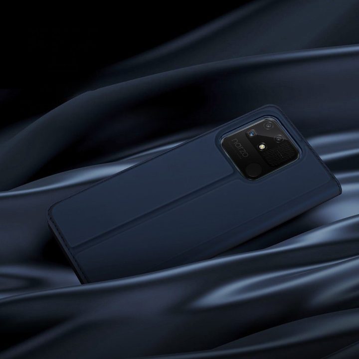Skin Pro dėklo dangtelis su atvartu Realme Narzo 50A juodas