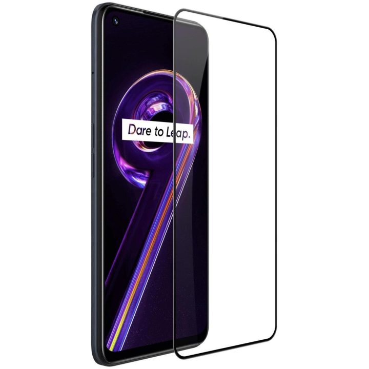 Nillkin CP + PRO itin plonas viso ekrano grūdintas stiklas su 0,2 mm rėmeliu 9H Realme 9 Pro juodas