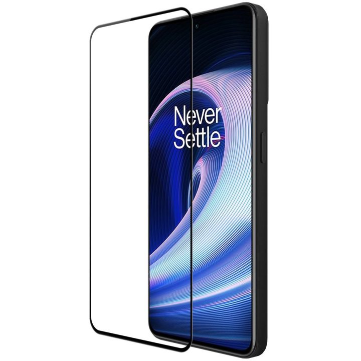 Nillkin CP + PRO itin plonas grūdintas stiklas visam ekranui su 0,2 mm 9H rėmeliu OnePlus Ace juodas