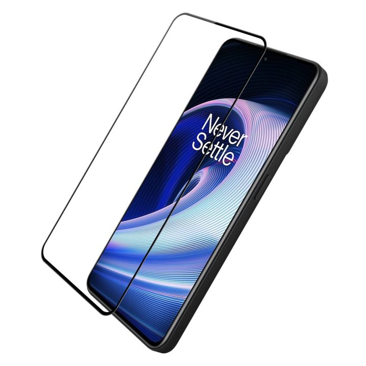 Nillkin CP + PRO itin plonas grūdintas stiklas visam ekranui su 0,2 mm 9H rėmeliu OnePlus Ace juodas