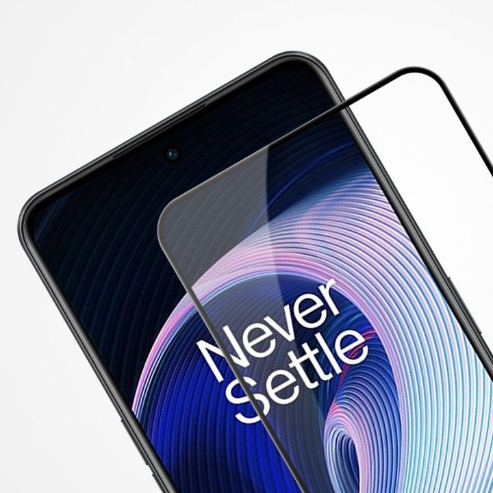 Nillkin CP + PRO itin plonas grūdintas stiklas visam ekranui su 0,2 mm 9H rėmeliu OnePlus Ace juodas