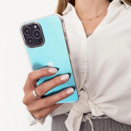 Aurora Case dėklas iPhone 12 neoninės gelinės mėlynos spalvos dangtelis