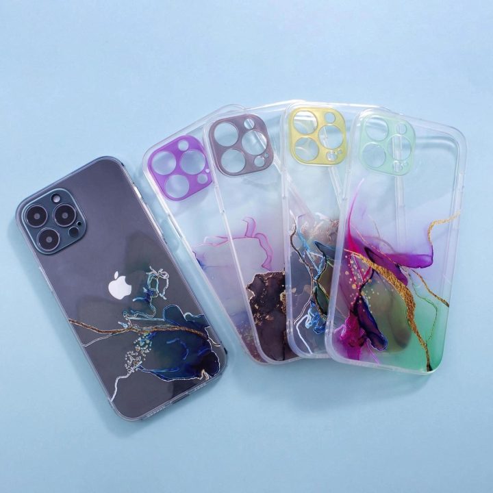Marmurinis dėklas Xiaomi Redmi Note 11 Gel Cover Marble Brown