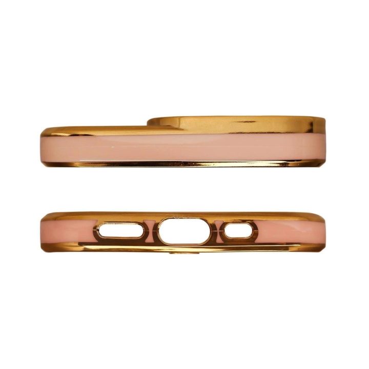Fashion Case dėklas Samsung Galaxy A12 5G Gold Frame Gel Cover Gold