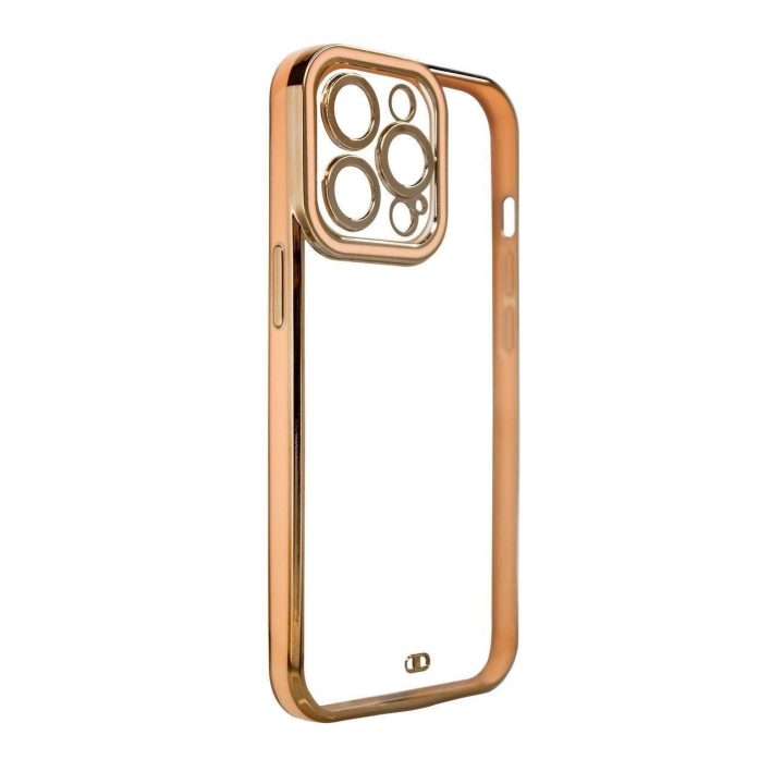 Fashion Case dėklas Samsung Galaxy A12 5G Gold Frame Gel Cover Gold