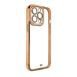 Madingas Xiaomi Redmi Note 11 Pro auksinis rėmelis Gel Cover Gold