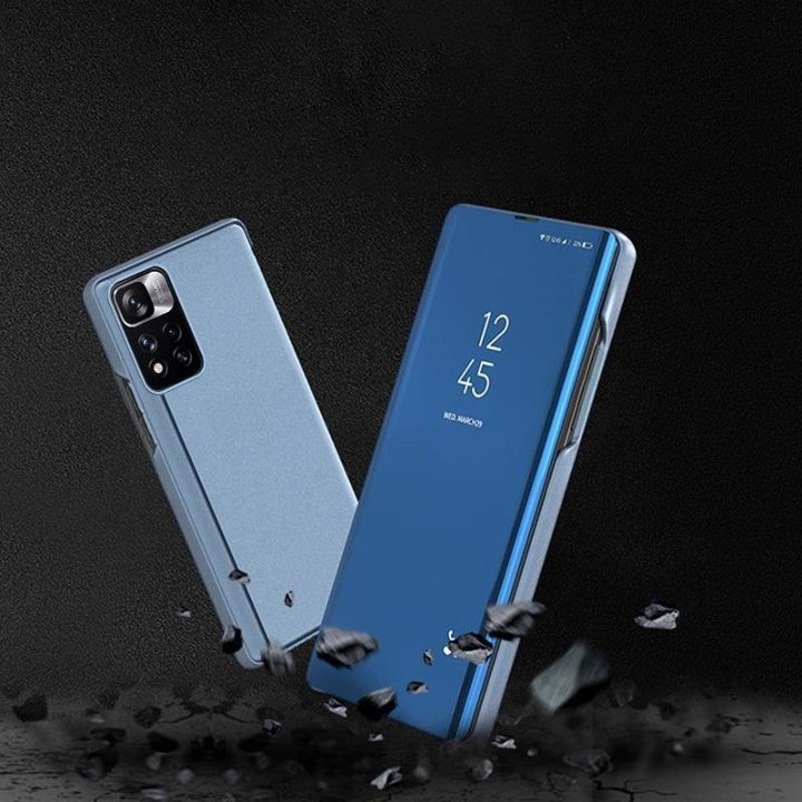 Clear View dėklas su atverčiamu dangteliu Realme 9 Pro + (9 Pro Plus), juodas