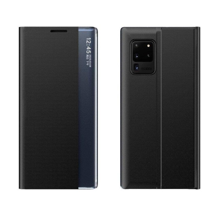 Naujas Sleep Case dėklas su stovo funkcija, skirtas Samsung Galaxy M53 5G , juodas