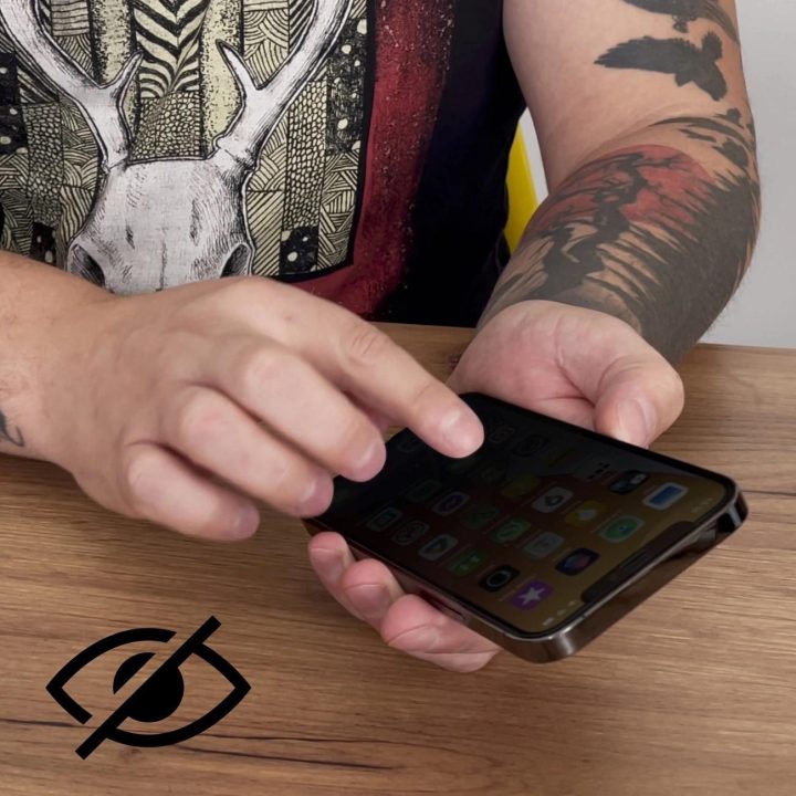 Privatumo stiklas Apsauginis stiklas iPhone 14 Pro Max su Anti Spy privatizavimo filtru