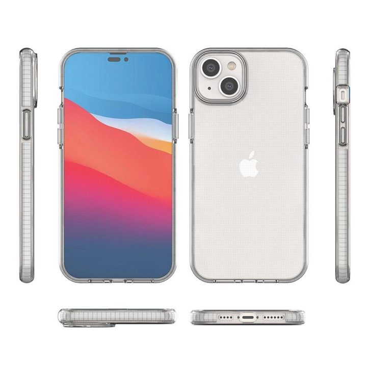Spring Case dėklas iPhone 14 Plus silikoninis dėklas su rėmeliu šviesiai rožinės spalvos