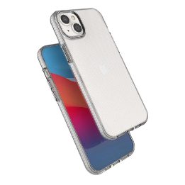 Spring Case dėklas iPhone 14 Plus silikoninis dangtelis su rėmeliu, šviesiai mėlynas