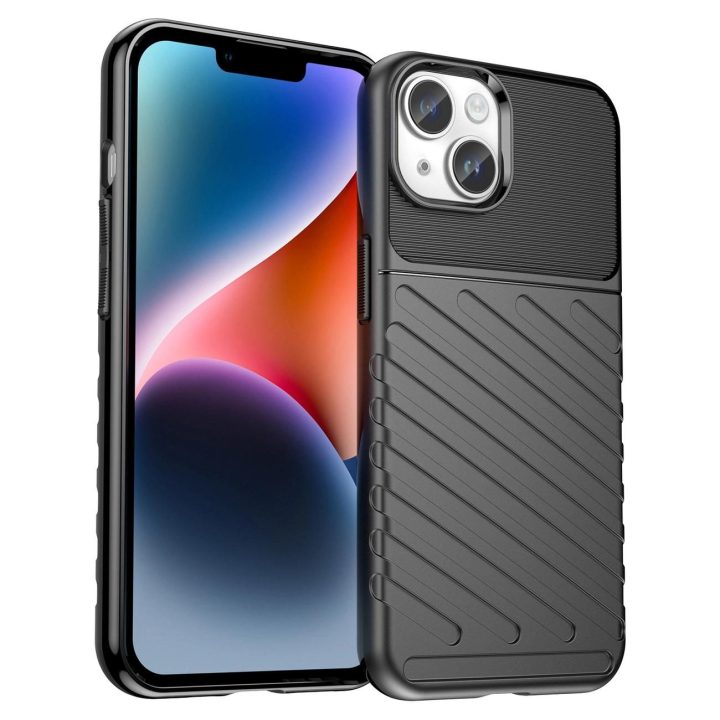 Thunder Case dėklas iPhone 14 šarvuotas dėklas juodas
