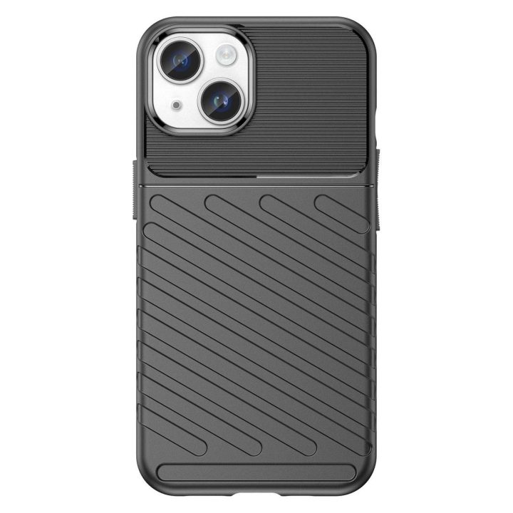 Thunder Case dėklas iPhone 14 Plus šarvuotas dėklas, juodas