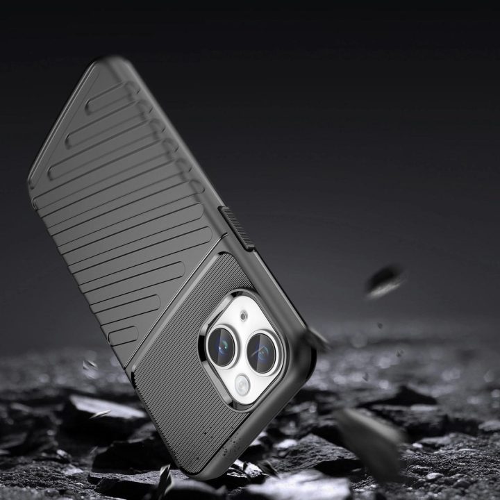 Thunder Case dėklas iPhone 14 Plus šarvuotas dėklas, juodas