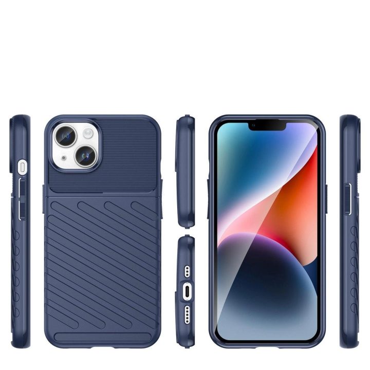 Thunder Case dėklas iPhone 14 Plus mėlynas šarvuotas dėklas