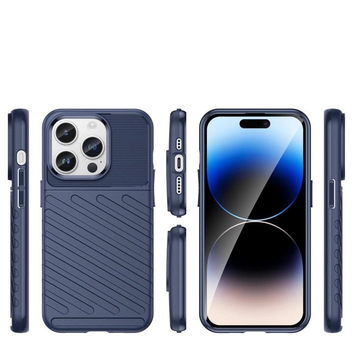 Thunder Case iPhone 14 Pro mėlynas šarvuotas dėklas