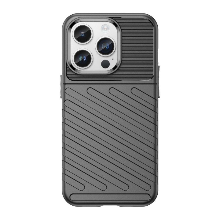 Thunder Case dėklas iPhone 14 Pro Max šarvuotas dėklas, juodas