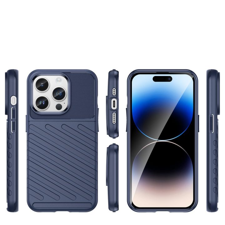 Thunder Case iPhone 14 Pro Max mėlynas šarvuotas dėklas