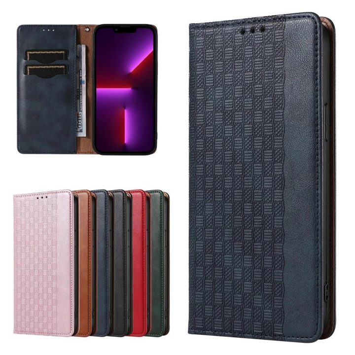 Magneto dirželio dėklas iPhone 14 Pro Flip Wallet Mini Lanyard Stand Blue
