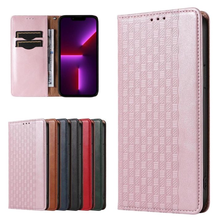 Magneto dirželio dėklas iPhone 14 Pro Max Flip Wallet Mini Lanyard Stand Pink