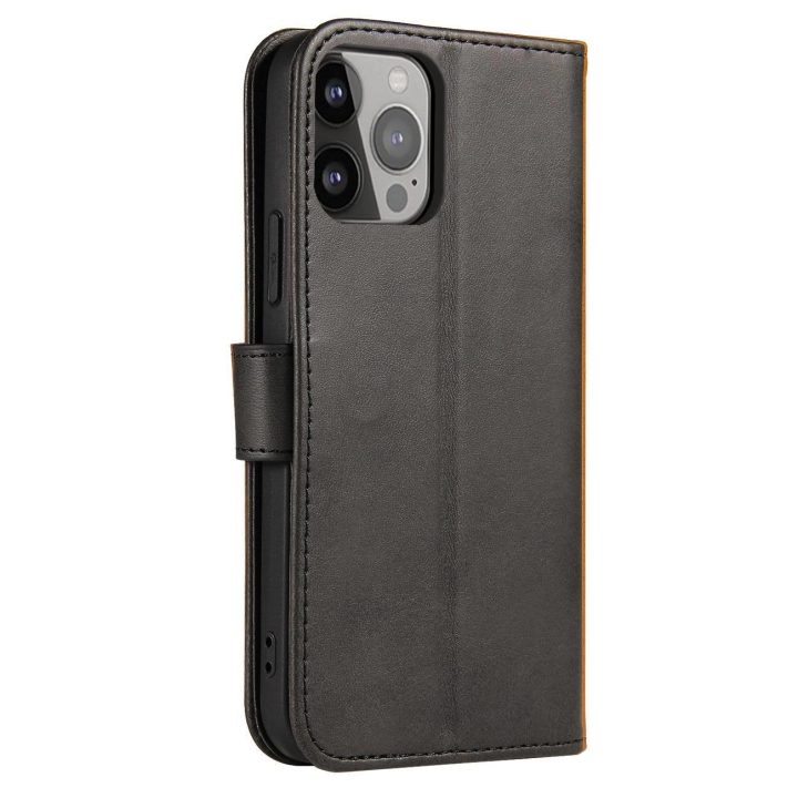 Magnetinis dėklas - elegantiškas dėklas su atvartu ir stovo funkcija iPhone 14 Max , juodas