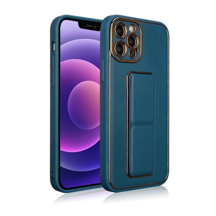 Naujas iPhone 13 Pro dėklas su stovu, skirtas iPhone 13 Pro , mėlynos spalvos