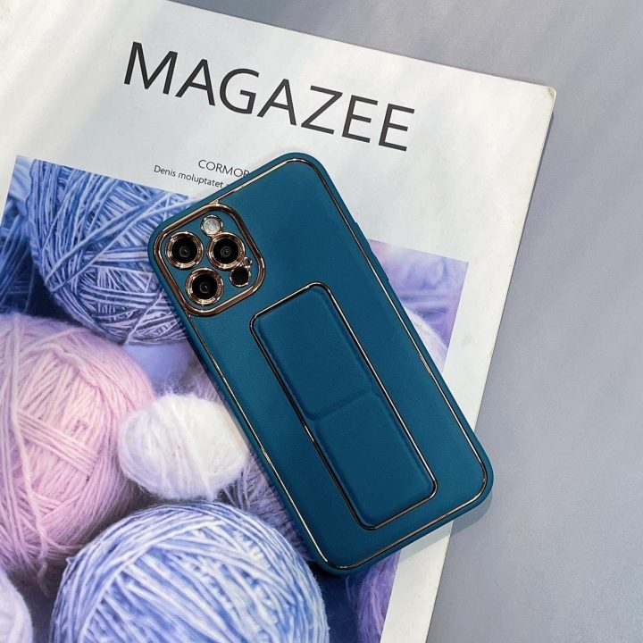 Naujas iPhone 13 Pro dėklas su stovu, skirtas iPhone 13 Pro , mėlynos spalvos