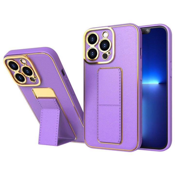 Naujas iPhone 13 Pro Max dėklas su stovu, skirtas iPhone 13 Pro Max , violetinės spalvos
