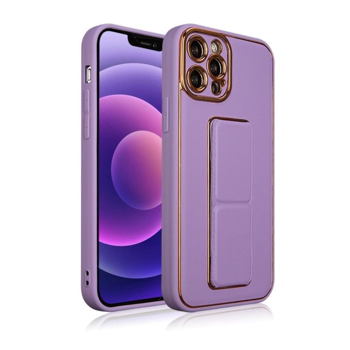 Naujas iPhone 13 Pro Max dėklas su stovu, skirtas iPhone 13 Pro Max , violetinės spalvos