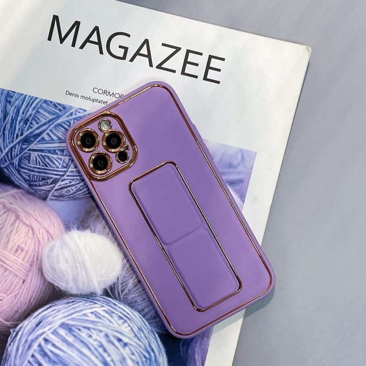 Naujas iPhone 13 Pro Max dėklas su stovu, skirtas iPhone 13 Pro Max , violetinės spalvos