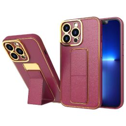 Naujas iPhone 12 dėklas su stovu raudonos spalvos