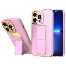 Naujas iPhone 12 dėklas su stovu, skirtas iPhone 12, rožinės spalvos