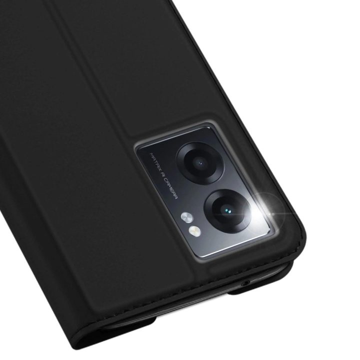 Skin Pro dėklo dangtelis su atvartu Realme Narzo 50A juodas
