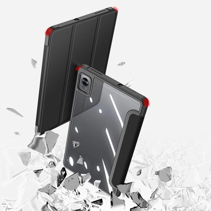Toby šarvuotas išmanusis dėklas Flip , skirtas Realme Pad Mini , juodas