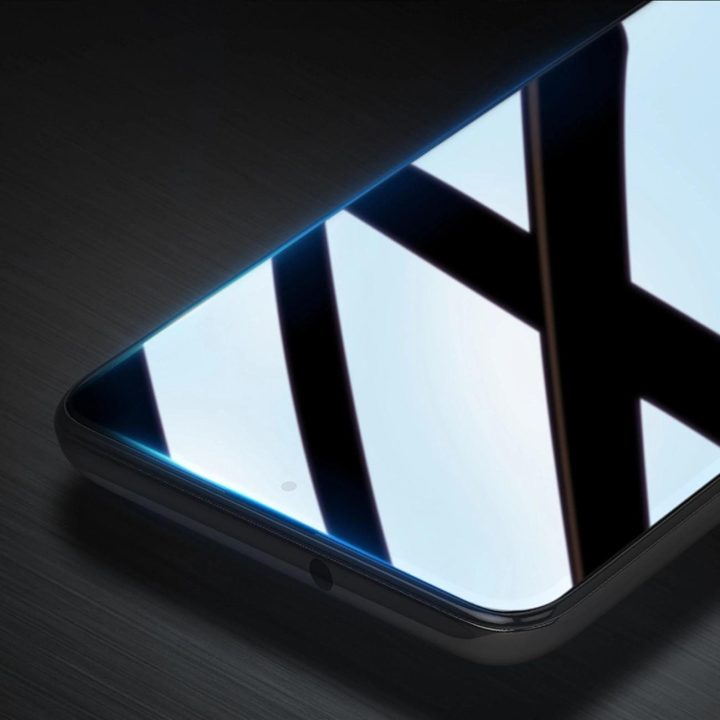 10D grūdintas stiklas 9H viso ekrano grūdintas stiklas su rėmeliu Motorola Moto E32 , juodas (pritaikytas dėklui)