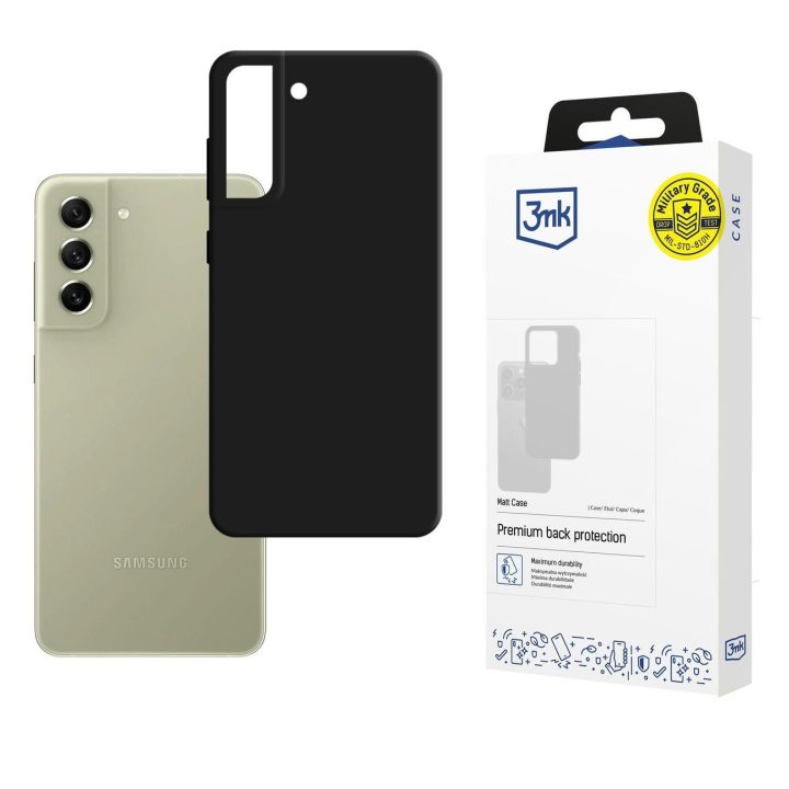 Samsung Galaxy S21 FE 5G - matinis dėklas, juodas