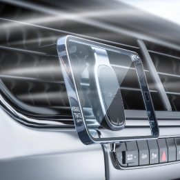 Acefast magnetinis automobilinio telefono laikiklis oro ventiliacijai pilkas (D16 pilkas)